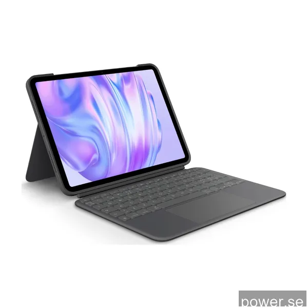 Logitech Combo Touch for iPad Pro 11-inch (M4) - Tastatur & Folio set - Nordisk - Grå