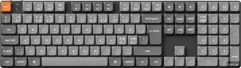 Keychron K5 Max Low Profile Hotswap Trådlöst Tangentbord [Gateron Brown] - ISO