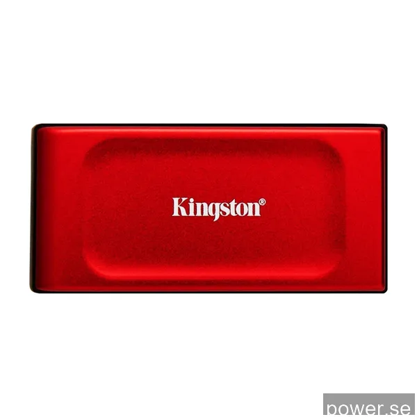 Kingston XS1000 Portable SSD - 1TB - Extern SSD - Röd - USB 3.2 Gen 2