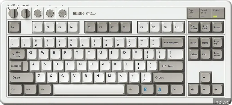 8Bitdo Retro Mechanical Keyboard - Trådlöst Tangentbord ANSI - M Edition
