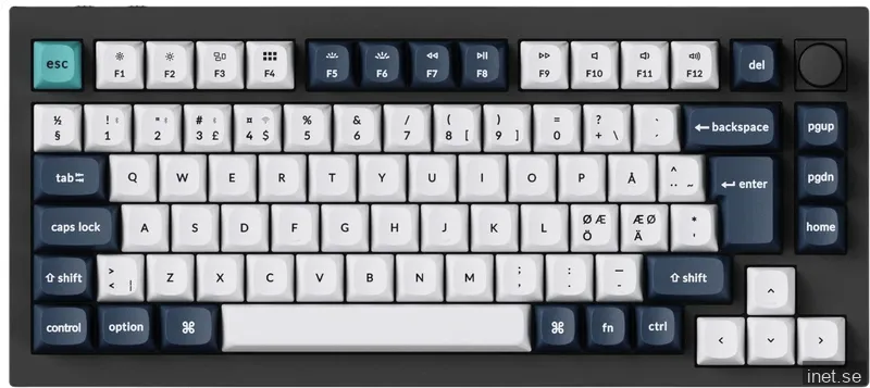 Keychron Q1 MAX 75% Knob Wireless Custom QMK/VIA Jupiter Brown Switches