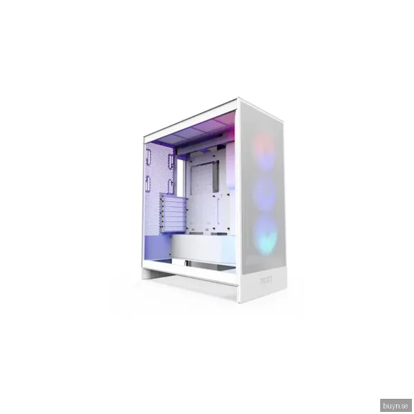 NZXT H7 Flow RGB (2024) - All White - Chassi - Miditower - Vit