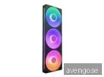 NZXT F360 RGB CORE UNIBODY - 360mm - Chassi fläkt - Svart - 30 dBA