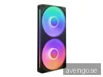 NZXT F240 RGB CORE UNIBODY - 240mm - Chassi fläkt - 120mm - Svart - 30 dBA