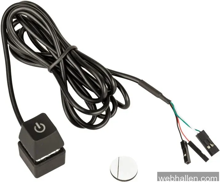 Kolink External Power Button with Cable - 1650mm