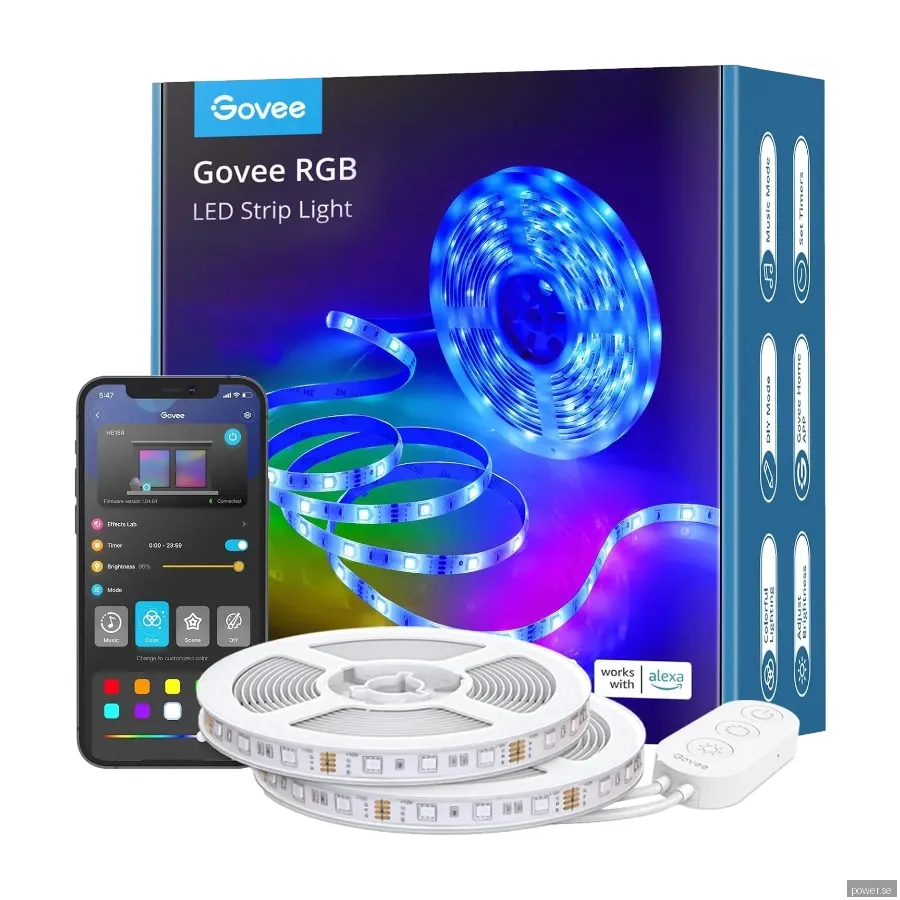 Govee RGB Smart Wi-Fi + Bluetooth LED Strip (10m)