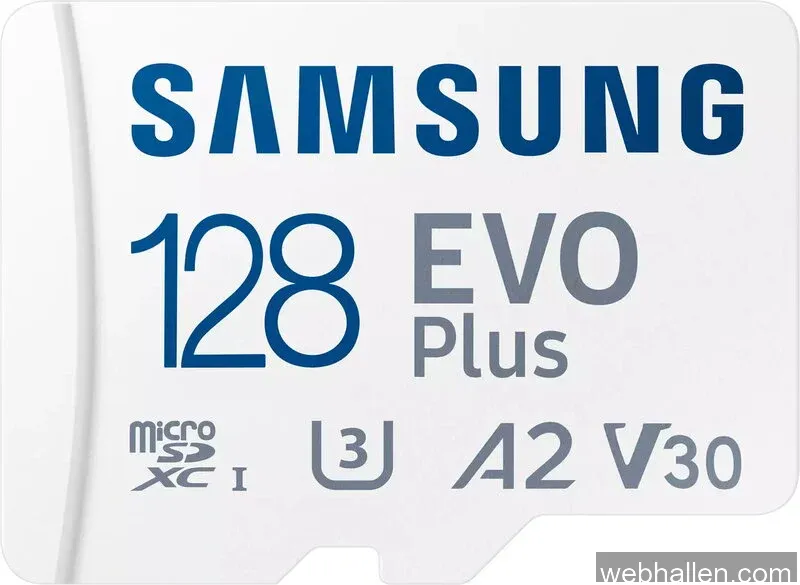 Samsung EVO Plus microSDXC UHS-I U3 128GB & SD adapter - Minneskort