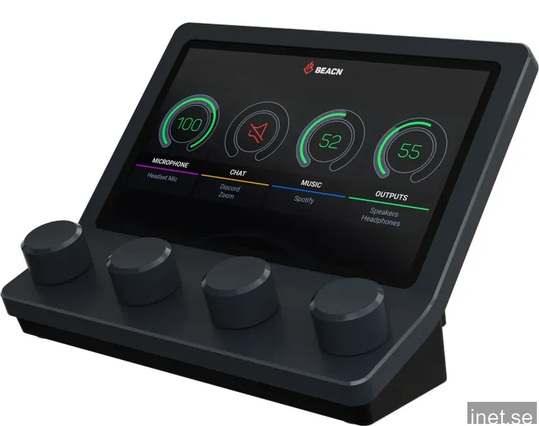 BEACN Audio Mixer till Streaming & Podcast - Svart