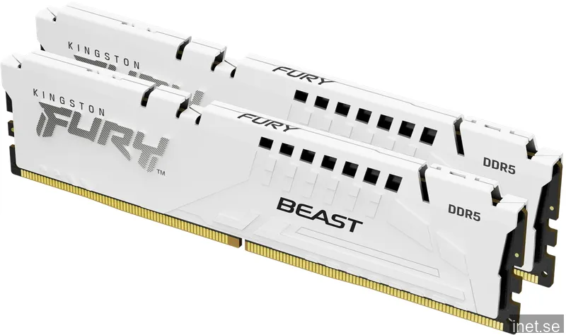 64 GB (2x32GB) DDR5-6000 Kingston FURY Beast White CL30, AMD EXPO - Vit