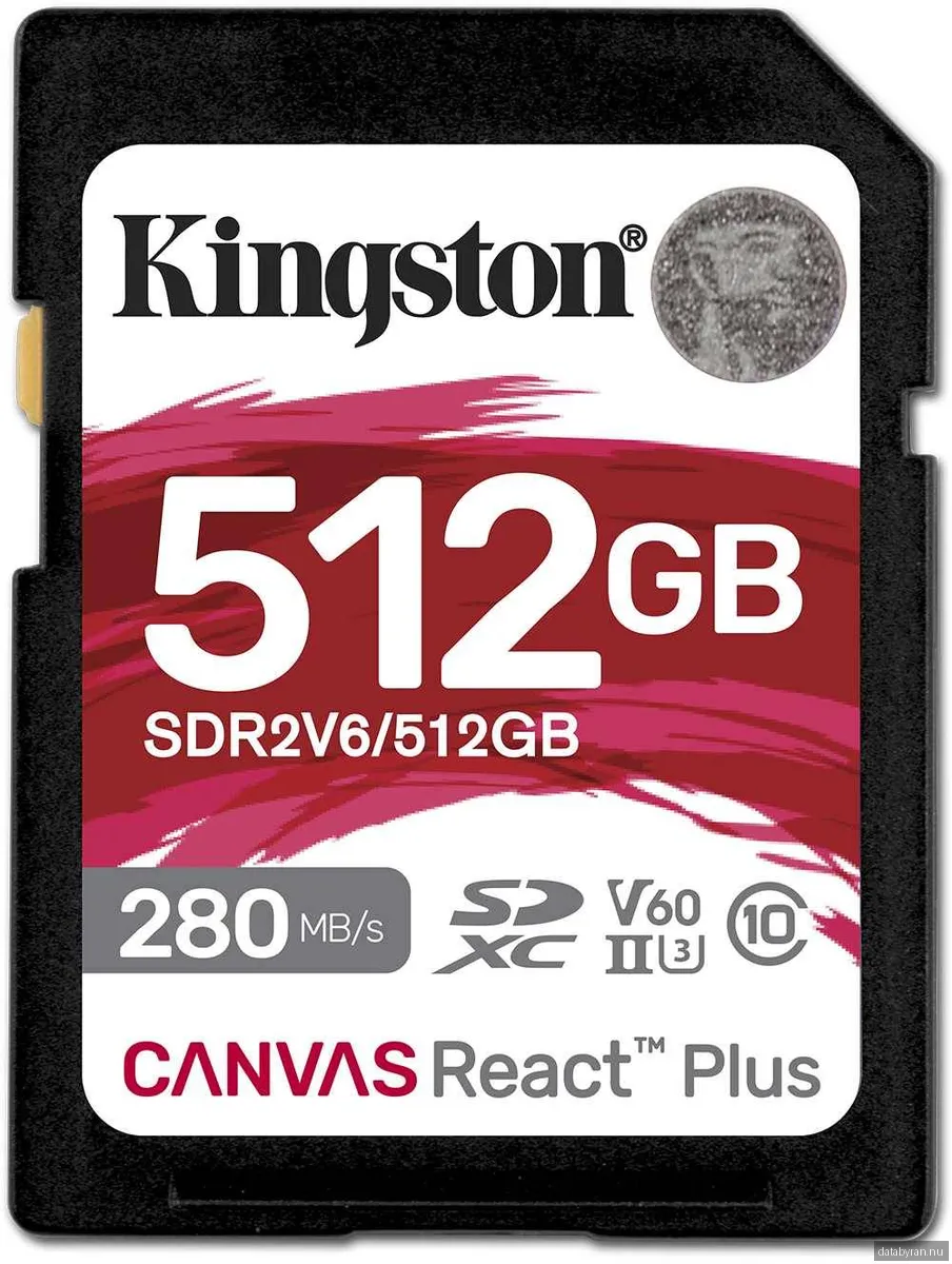 Kingston Canvas React Plus V60 SD - 280MB/s - 512GB
