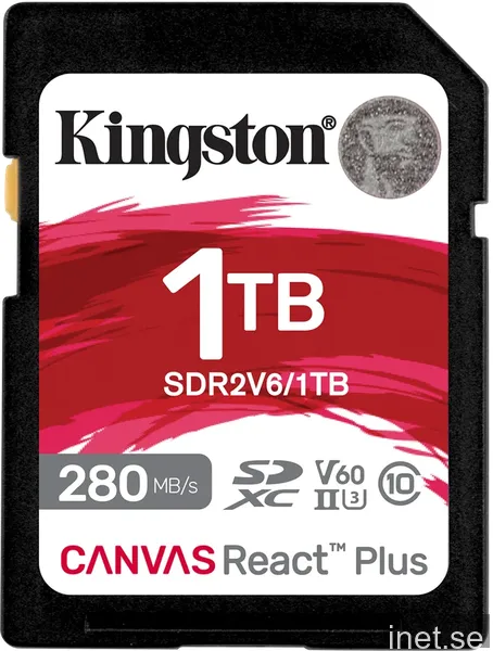 Kingston Canvas React Plus V60 SD 1TB