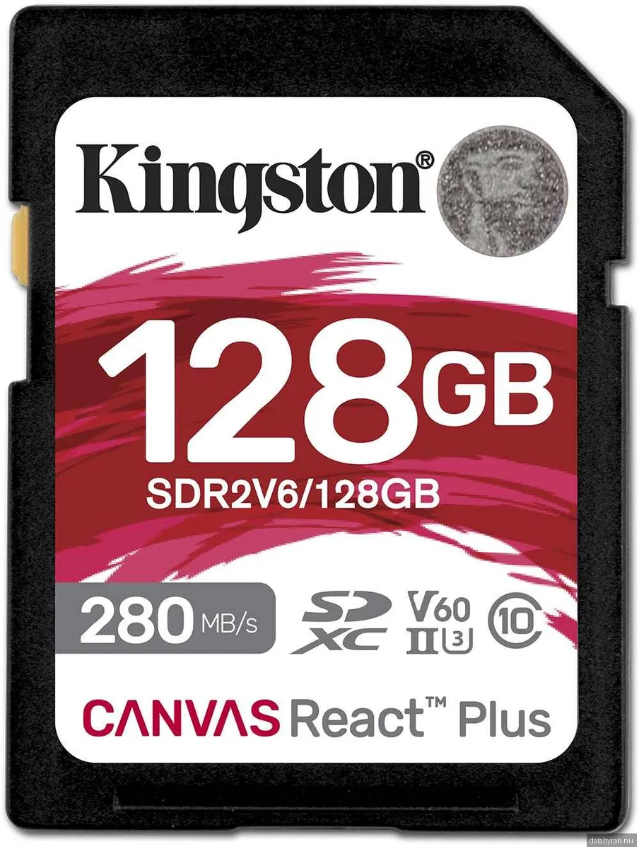 Kingston Canvas React Plus V60 SD - 280MB/s - 128GB