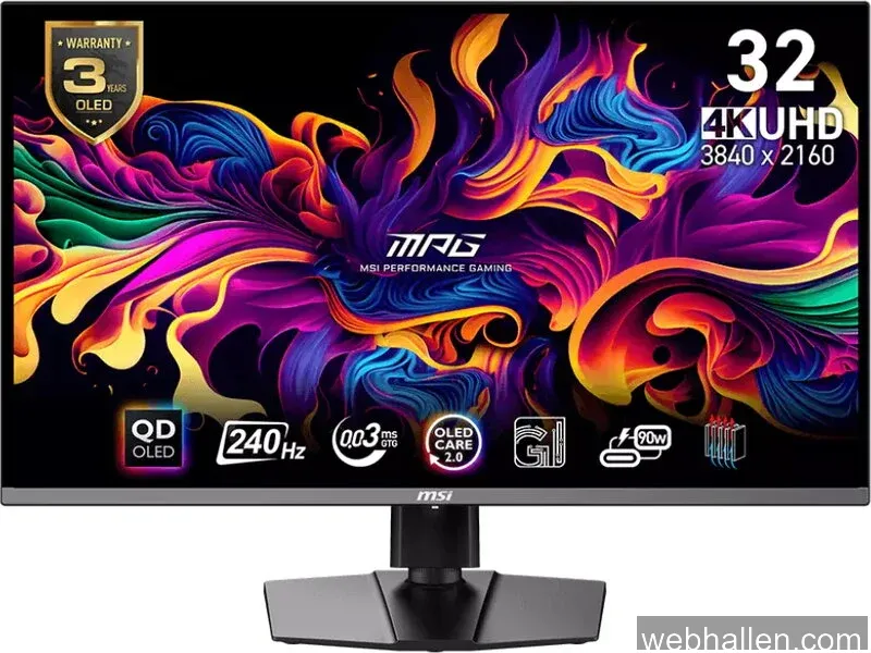 MSI 32" MPG 321URX OLED 4K 240 Hz USB-C