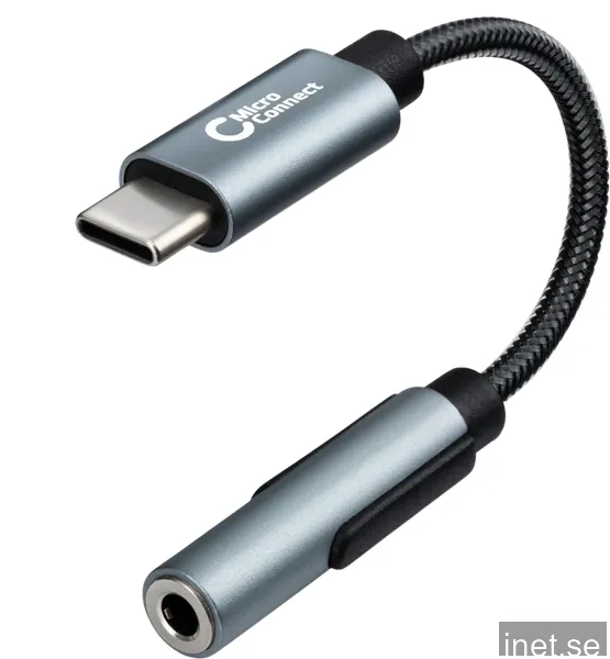 MicroConnect USB-C till 3.5 audio adapter, Grå