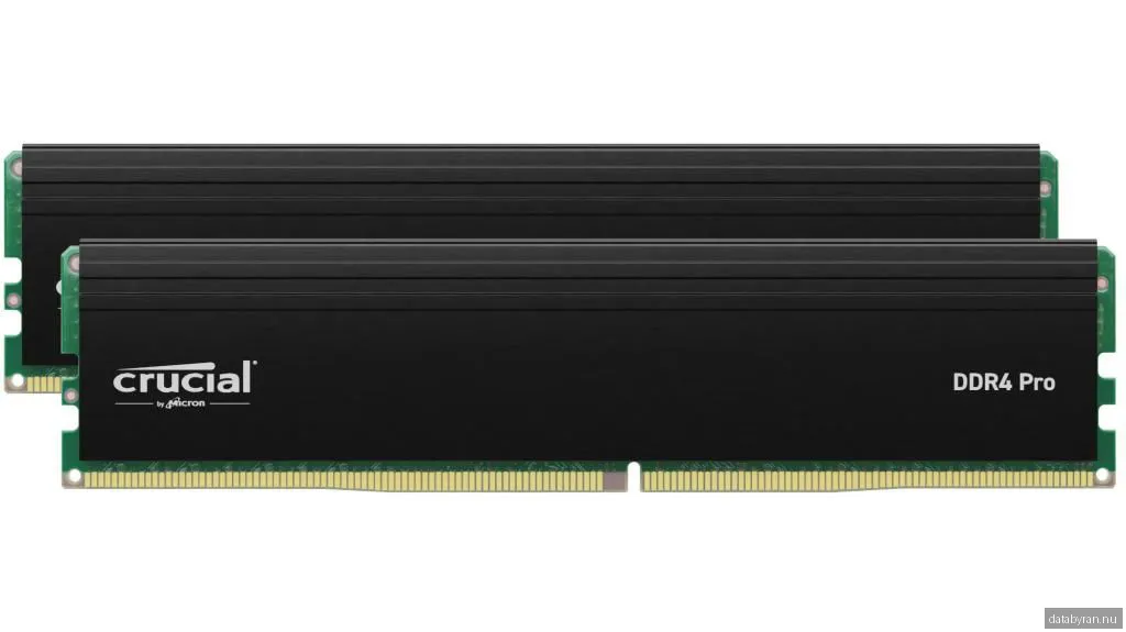 Crucial PRO DDR4-3200 - 64GB - CL22 - Dual Channel (2 pcs) - Intel XMP - Svart