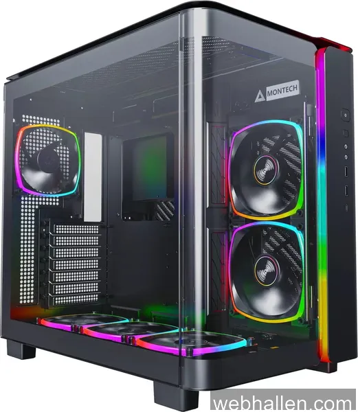 Montech King 95 Pro - Black - Chassi - Miditower - Svart