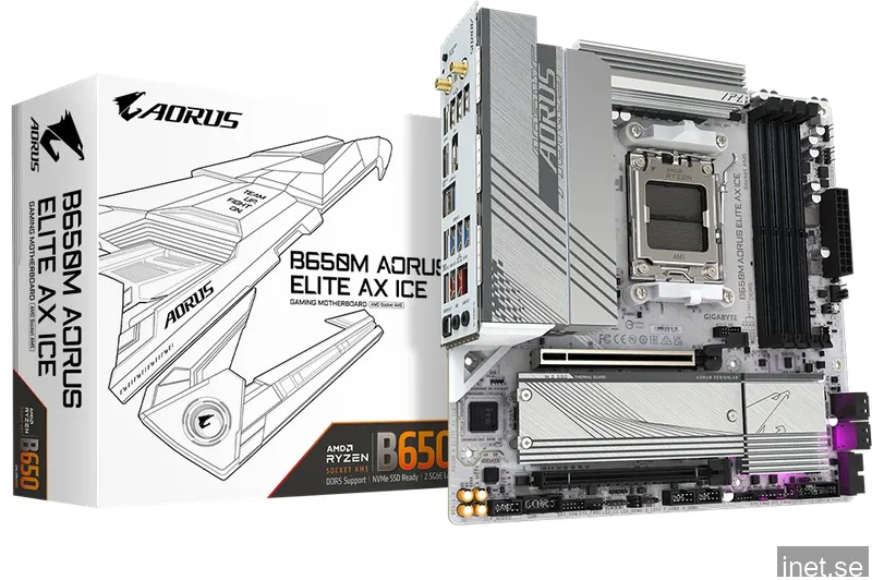 Gigabyte B650M AORUS Elite AX ICE moderkort