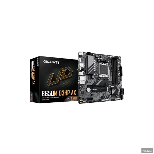GIGABYTE B650M D3HP AX Moderkort - AMD B650 - AMD AM5 socket - DDR5 RAM - Micro-ATX