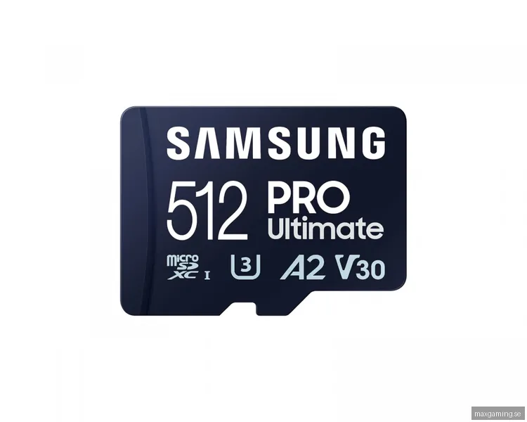 Samsung PRO Ultimate microSDXC 512GB & SD‑adapter – Minneskort