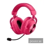 Logitech G Pro X 2 LIGHTSPEED trådlöst headset, rosa