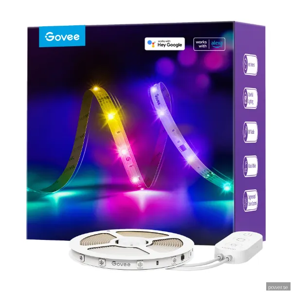 Govee RGBIC Basic Wi-Fi + Bluetooth LED Strip Lights 10m