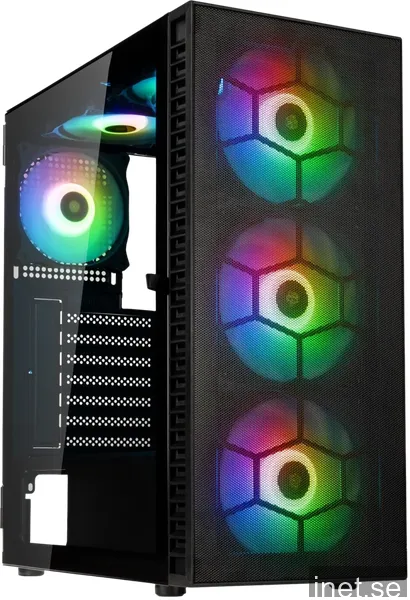 Kolink Observatory HF Mesh ARGB Midi Tower Case - Black - Chassi - Desktop - Svart