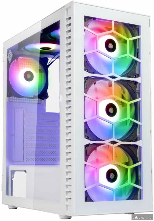 Kolink Observatory HF Glass ARGB Midi Tower Case - white - Chassi - Desktop - Vit