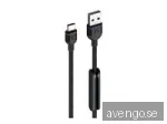 Unisynk Premium - USB-kabel USB (hane) till USB-C (hane) - 1.2 m - PVC-fri - svart