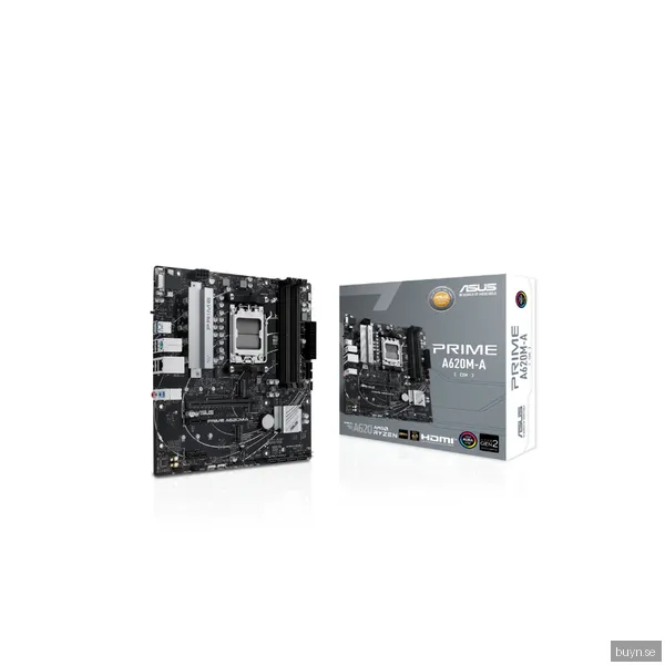 ASUS PRIME A620M-A-CSM Moderkort - AMD A620 - AMD AM5 socket - DDR5 RAM - Micro-ATX
