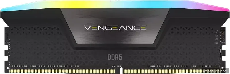 96 GB (2x48GB) DDR5-5200 Corsair Vengeance RGB CL40, XMP - Svart