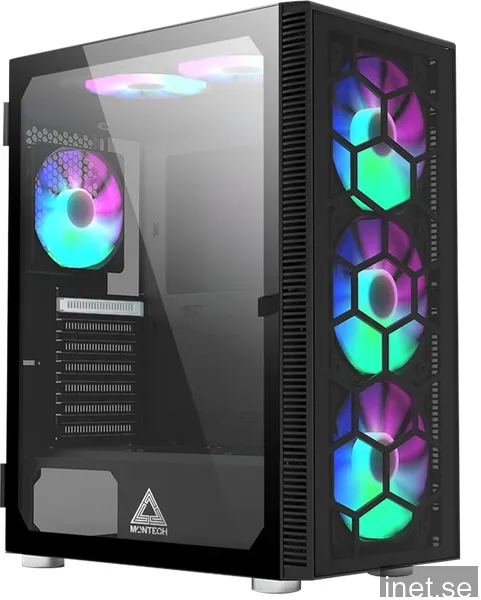 Montech X3 Glass - Black - Chassi - Miditower - Svart