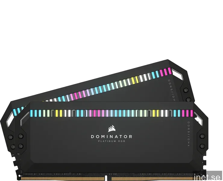 64 GB (2x32GB) DDR5-5600 Corsair Dominator Platinum RGB CL40 - Svart