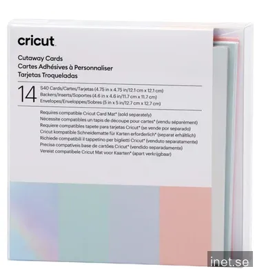 Cricut Cut-Away Cards Pastel S40 (12,1 cm x 12,1 cm) 14-pack