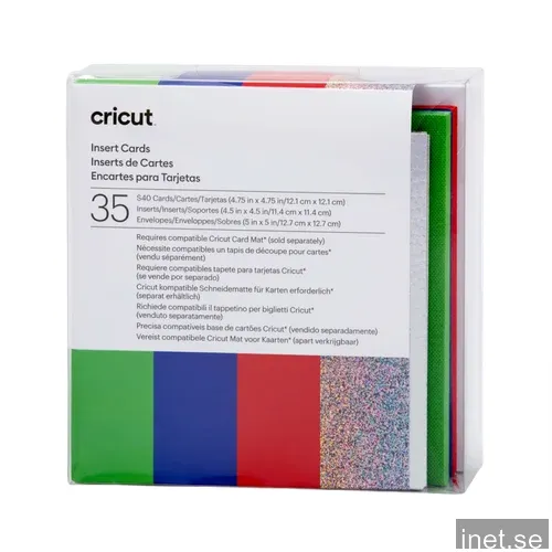 Cricut Insert Cards Rainbow S40 (12,1 cm x 12,1 cm) 35-pack
