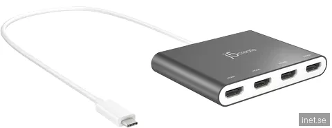 J5Create Bildskärmsadapter USB-C -> 4 x Hdmi
