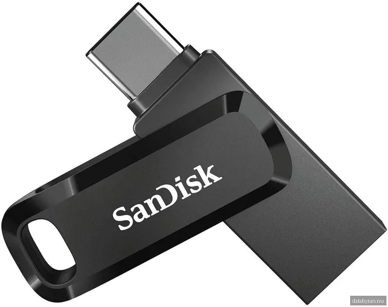 SANDISK Ultra Dual Drive Go - Svart - 64GB - USB-minne