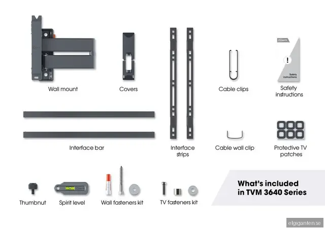 Vogel's Comfort TVM 3645 - Max 35 kg - recommended for 40"-77"
