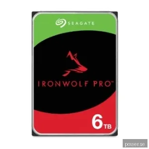 Seagate IronWolf Pro - 6TB - Hårddisk - ST6000NT001 - SATA-600 - 3,5"