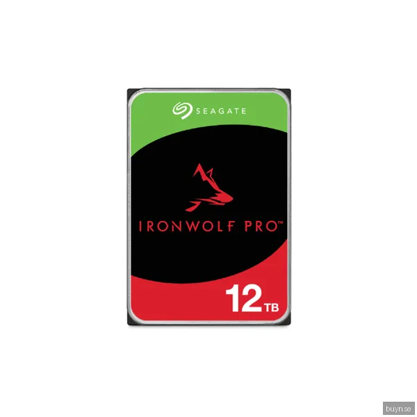 Seagate IronWolf Pro - 12TB - Hårddisk - ST12000NT001 - SATA-600 - 3,5"