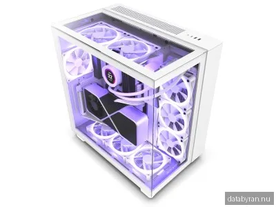 NZXT H9 Elite - All White - Chassi - Miditower - Vit