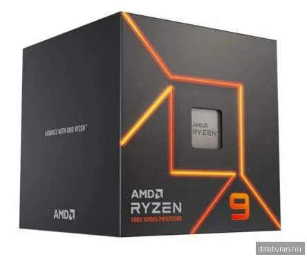 AMD Ryzen 9 7900 Wraith Prism CPU - 12 kärnor - 4 GHz - AMD AM5 - AMD Boxed (med kylare)