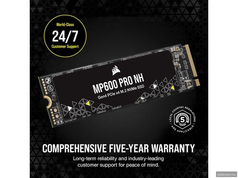 Corsair MP600 PRO NH SSD - 8TB - PCIe 4.0 - M.2 2280