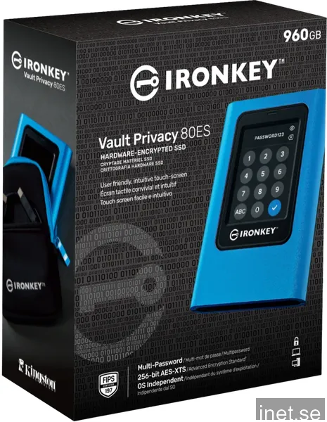 Kingston IronKey Vault Privacy 80 - 960GB - Extern SSD - USB 3.2 Gen 1