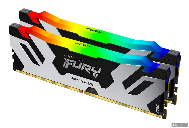 Kingston 32GB (2x16GB) DDR5 6400MHz CL32 FURY Renegade RGB Silver