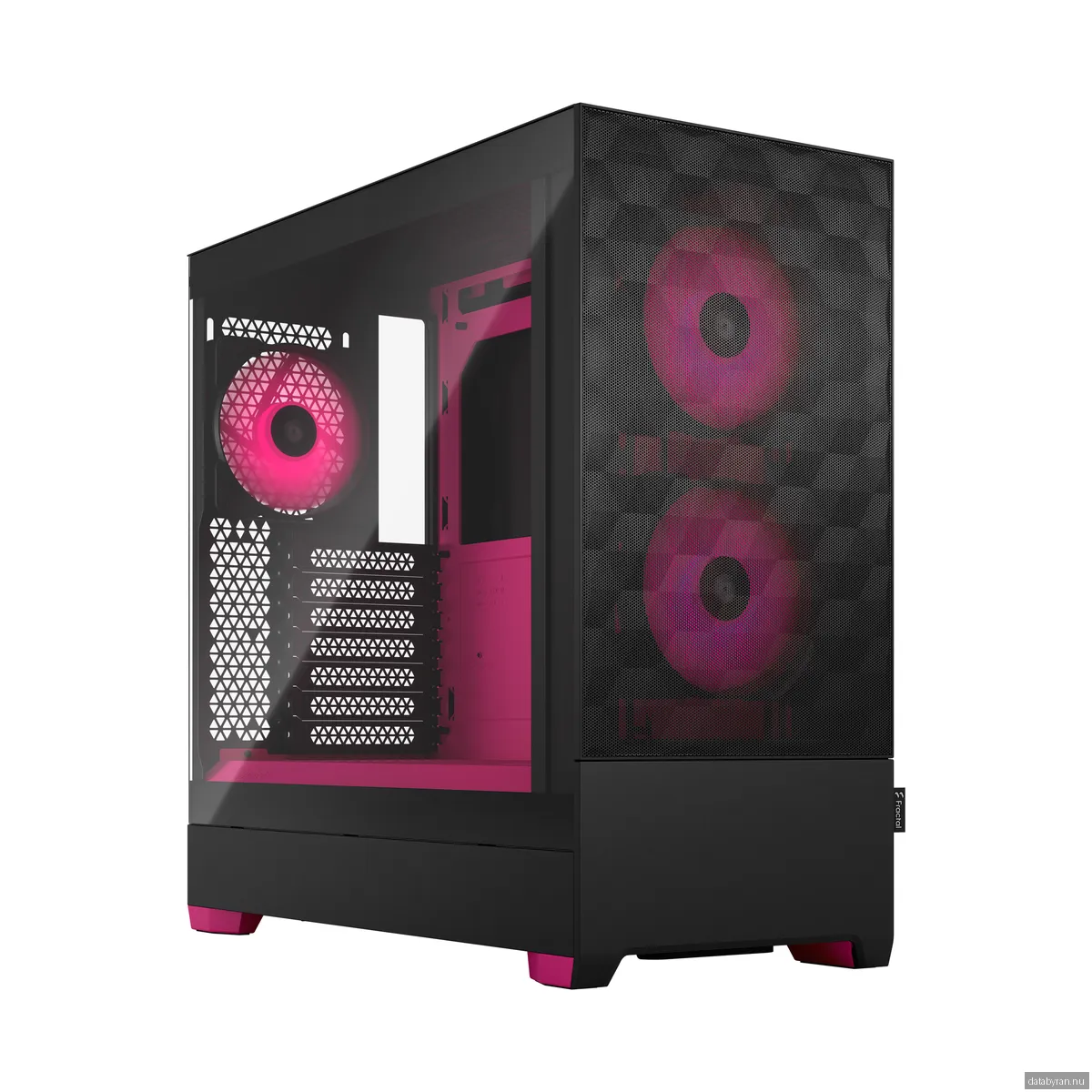 Fractal Design Pop Air RGB - Magenta Core TG Clear Tint - Chassi - Miditower - Rosa