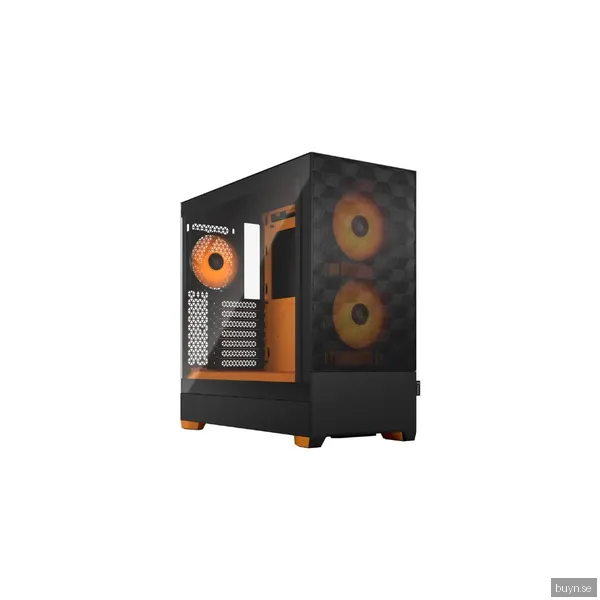 Fractal Design Pop Air RGB - Orange Core TG Clear Tint - Chassi - Miditower - Orange