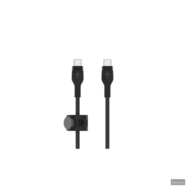 Belkin BoostCharge Pro Flex USB-C till USB-C 2.0-kabel (svart)