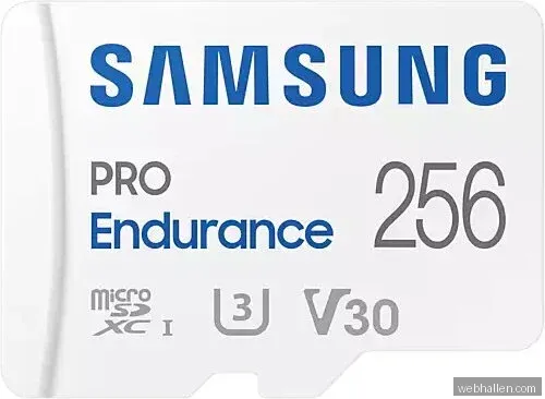 Samsung Pro Endurance 256 GB MicroSD minneskort med SD-adapter