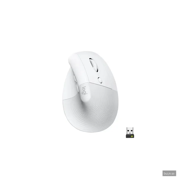 Logitech Lift Vertikal Ergonomisk Mus - Vit