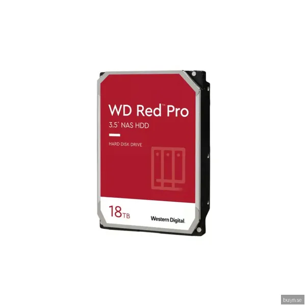 QNAP WD Red Pro - 18TB - Hårddisk - 7211318T-7050100-000-RS - SATA-600 - 3,5"